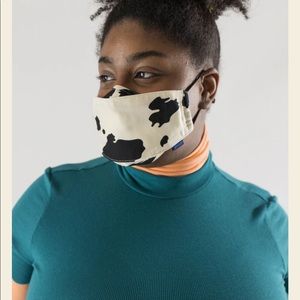 Cow Print Baggu Adjustable Cotton Mask!